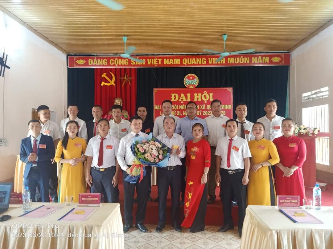 Hội Nông dân xã Quang Minh tổ chức đại hội đại biểu hội Nông dân khóa XI, nhiệm kỳ 2023 – 2028